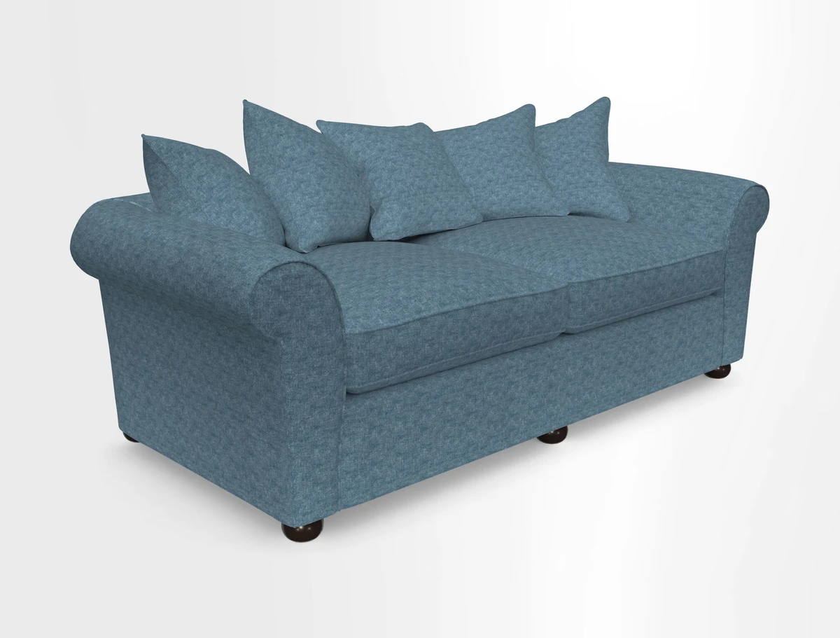 Lewes 4 Seater Sofa in Walloon Stripe Red