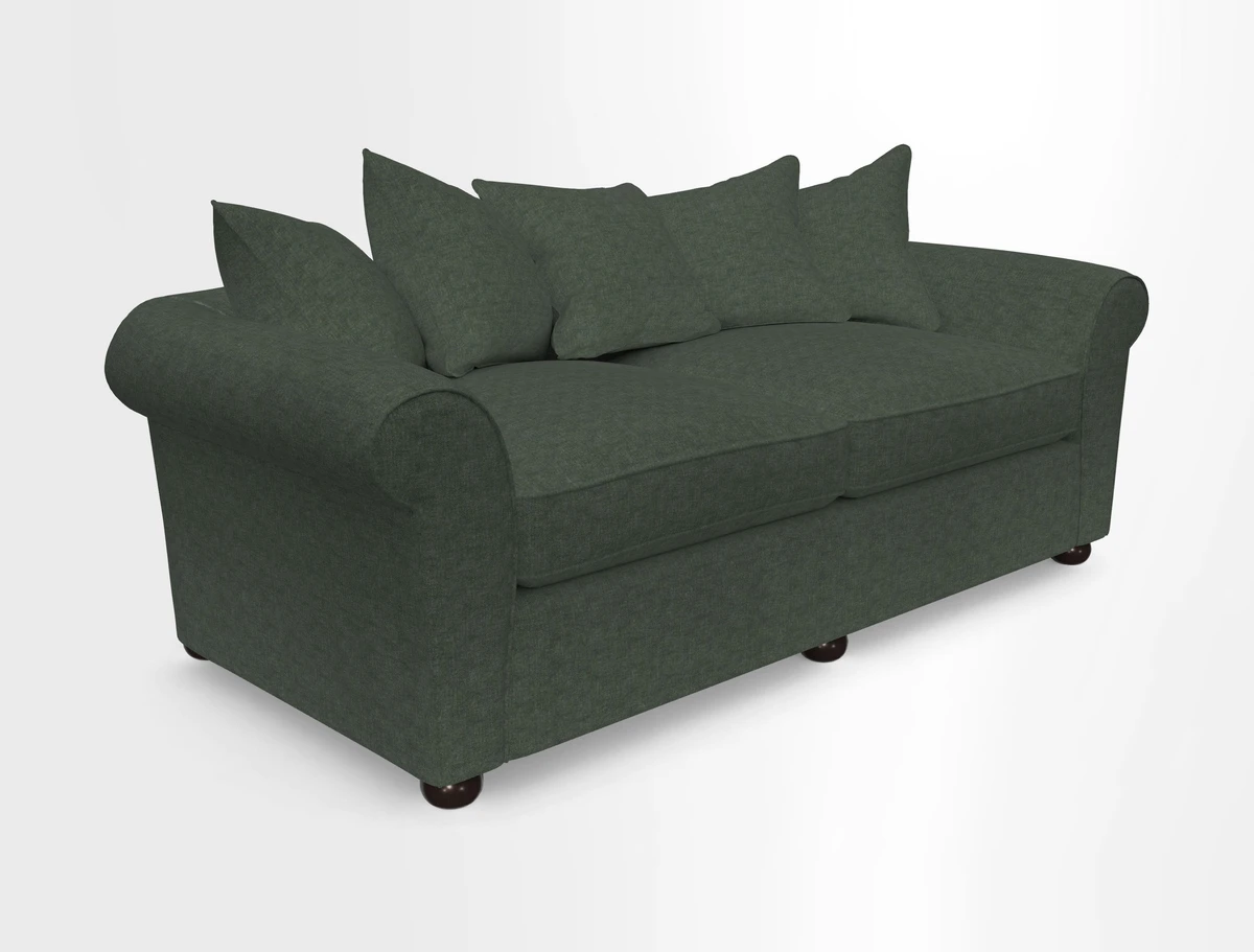 Lewes 4 Seater Sofa in Walloon Stripe Red