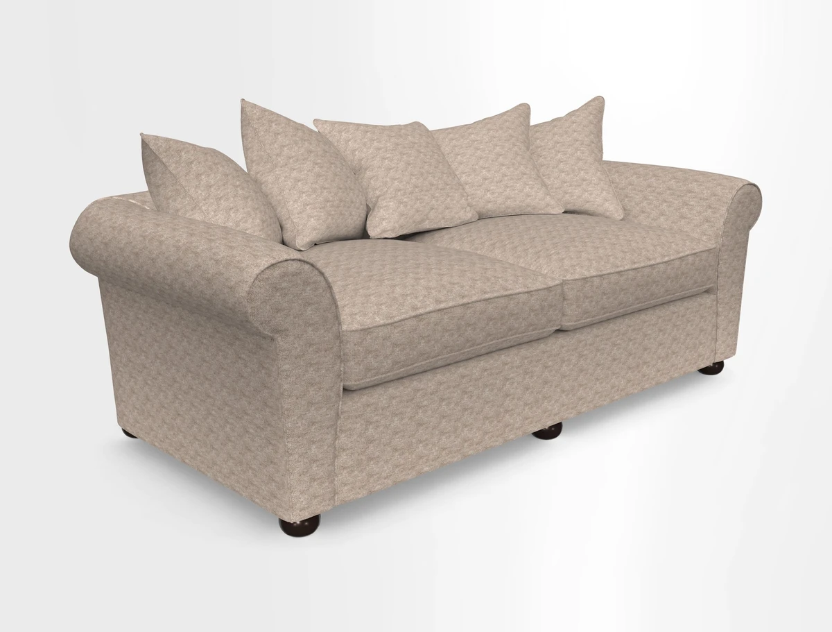 Lewes 4 Seater Sofa in Walloon Stripe Red