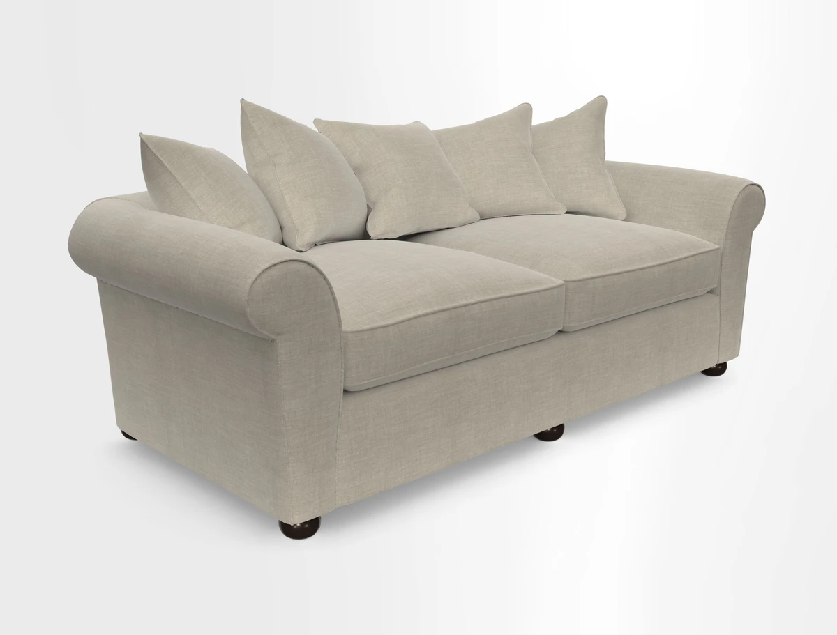 Lewes 4 Seater Sofa in Walloon Stripe Red