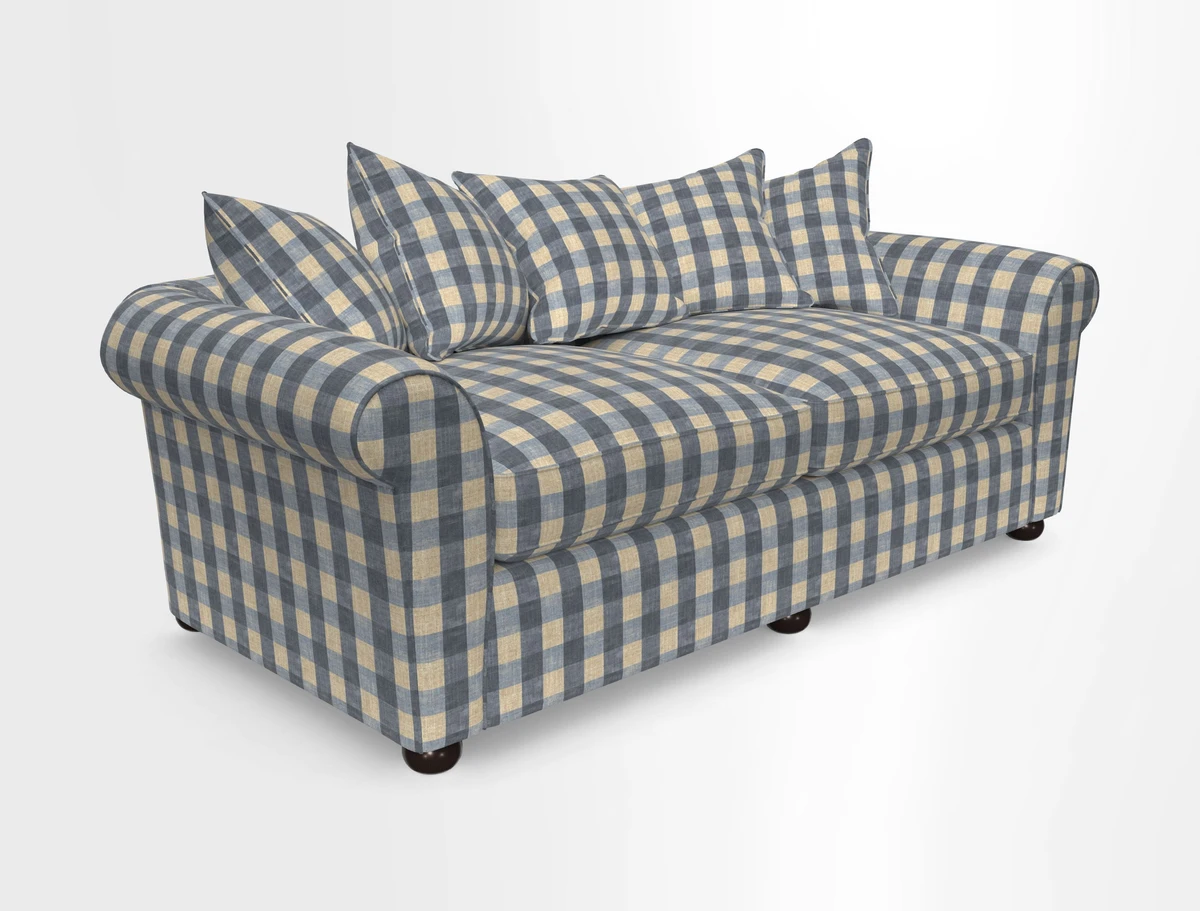 Lewes 4 Seater Sofa in Walloon Stripe Red