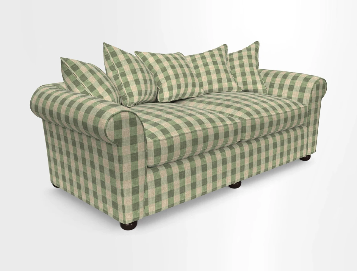 Lewes 4 Seater Sofa in Walloon Stripe Red