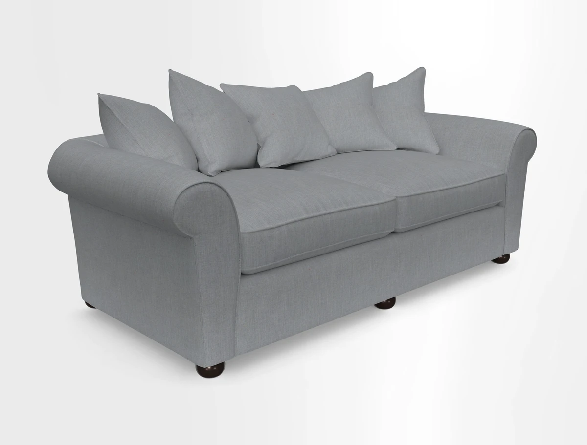 Lewes 4 Seater Sofa in Walloon Stripe Red