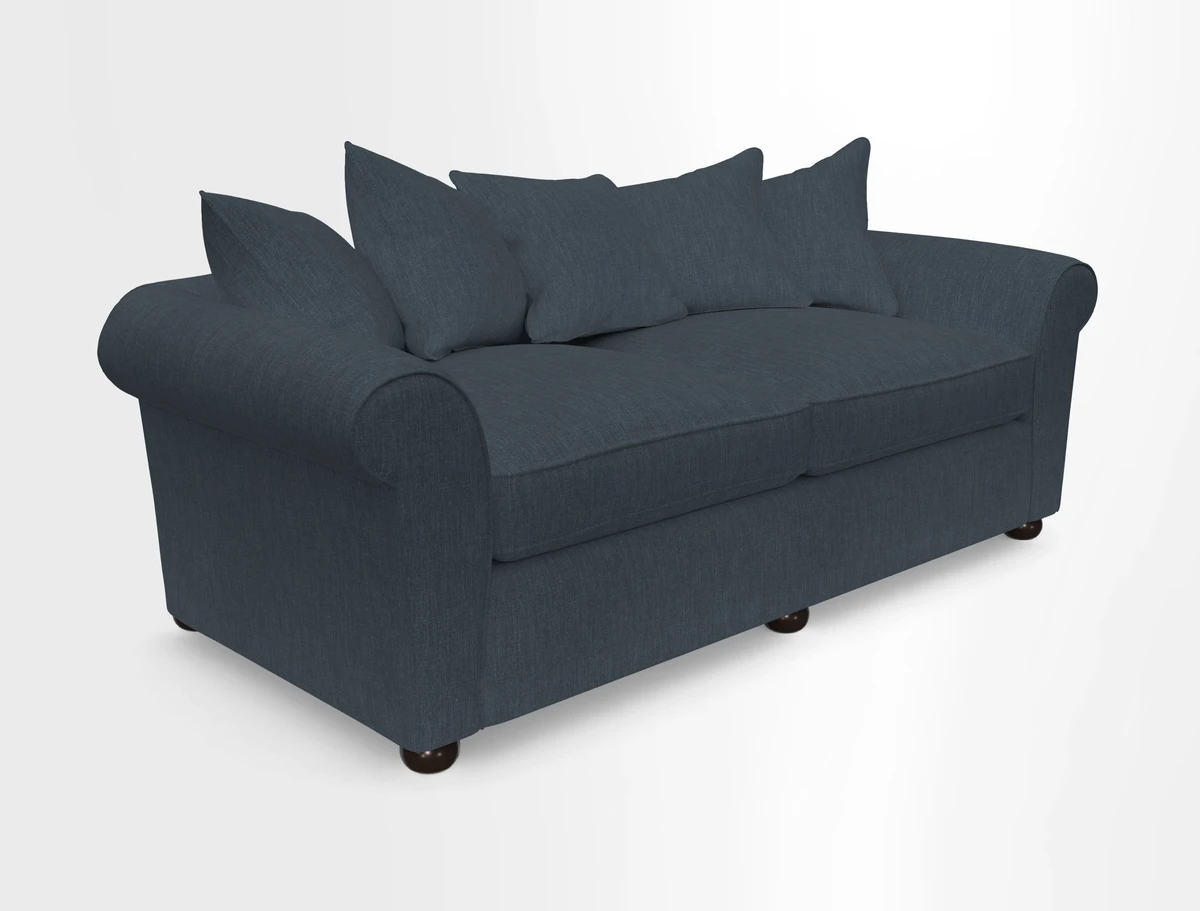 Lewes 4 Seater Sofa in Walloon Stripe Red
