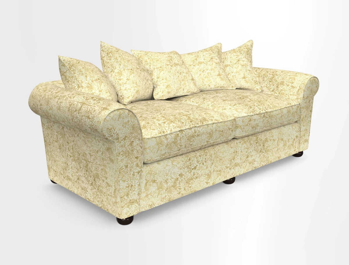Lewes 4 Seater Sofa in Walloon Stripe Red