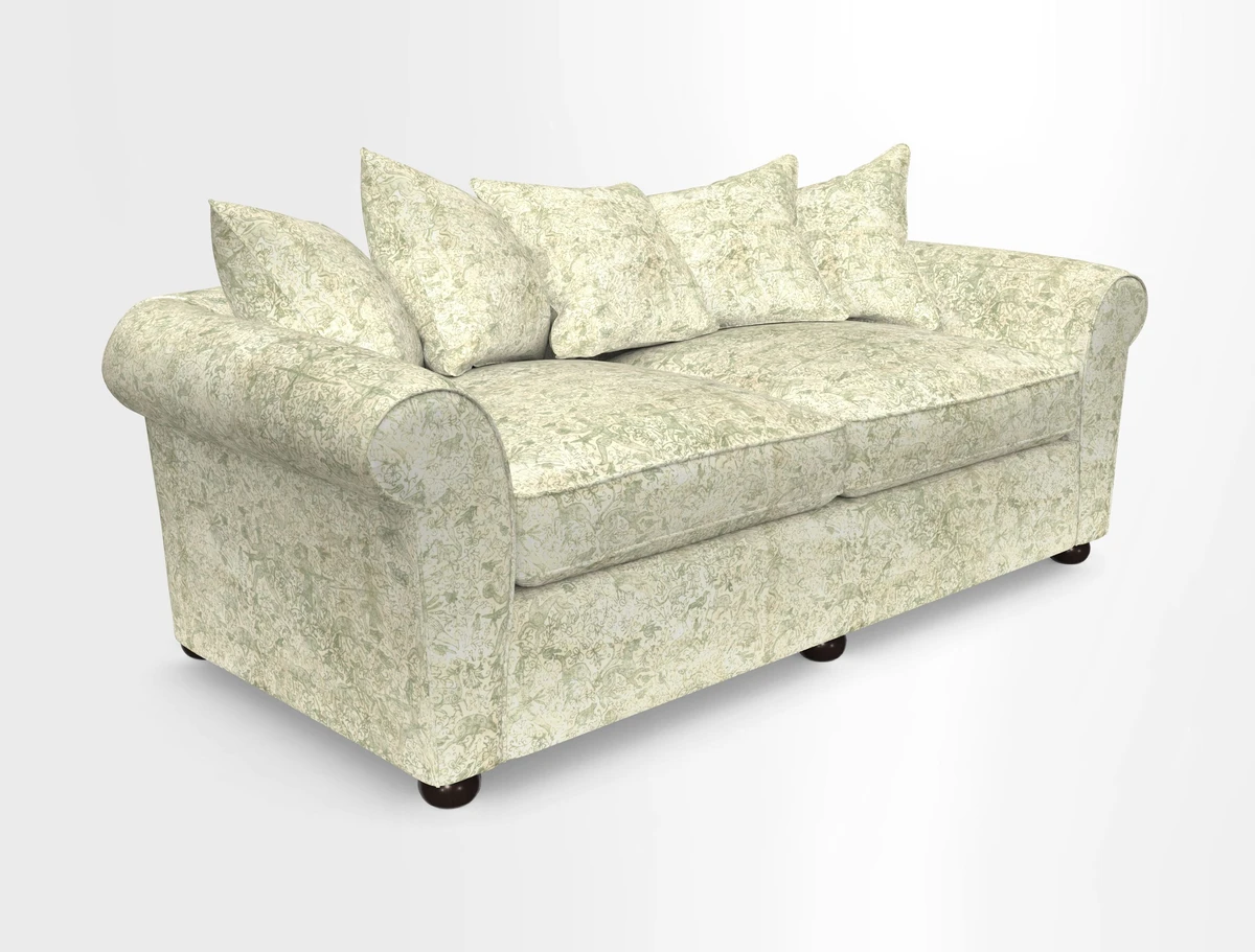 Lewes 4 Seater Sofa in Walloon Stripe Red