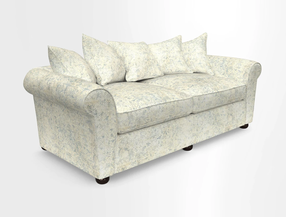 Lewes 4 Seater Sofa in Walloon Stripe Red