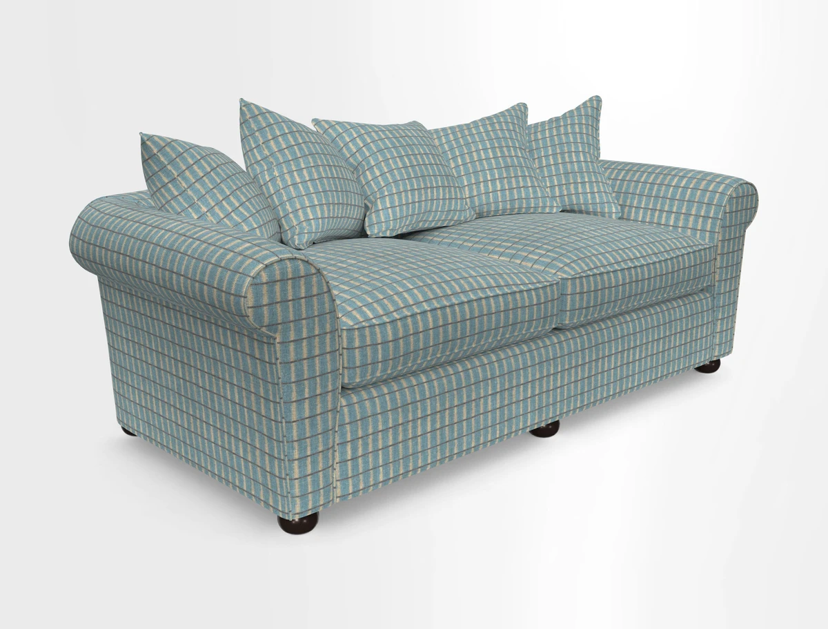 Lewes 4 Seater Sofa in Walloon Stripe Red