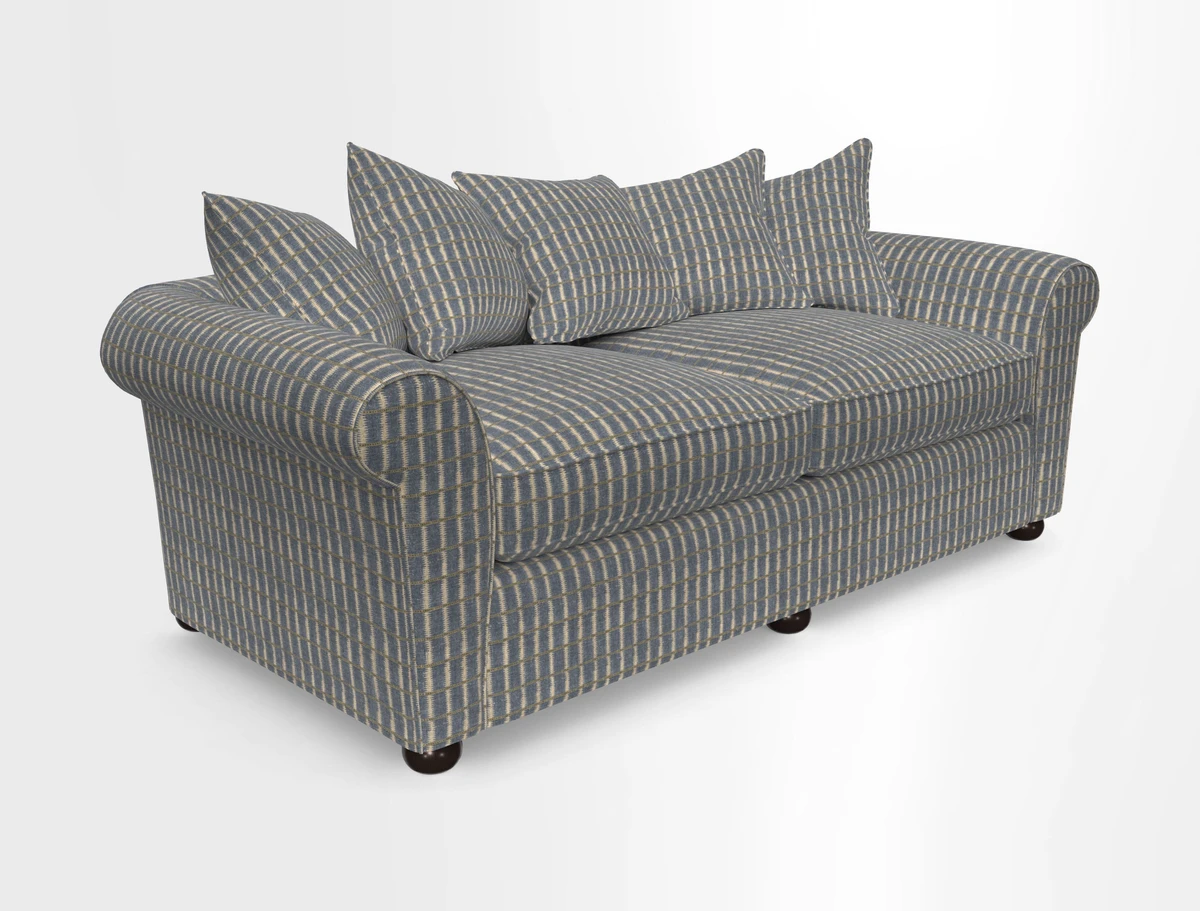 Lewes 4 Seater Sofa in Walloon Stripe Red
