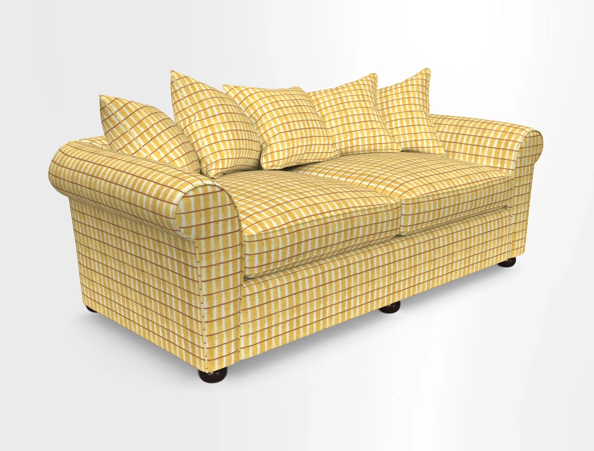 Lewes 4 Seater Sofa in Walloon Stripe Red