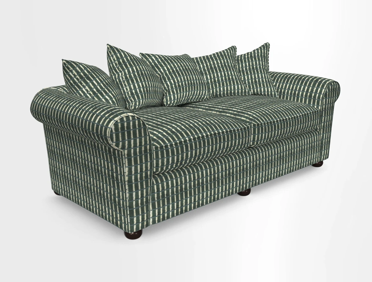 Lewes 4 Seater Sofa in Walloon Stripe Red