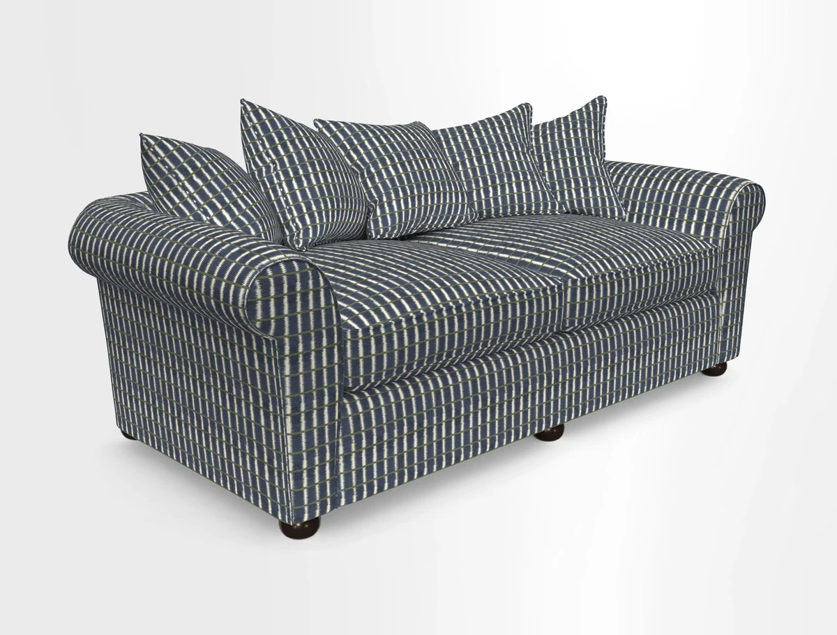 Lewes 4 Seater Sofa in Walloon Stripe Red