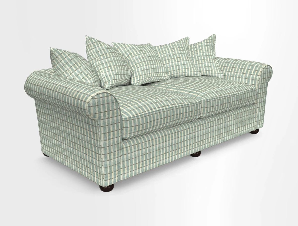 Lewes 4 Seater Sofa in Walloon Stripe Red