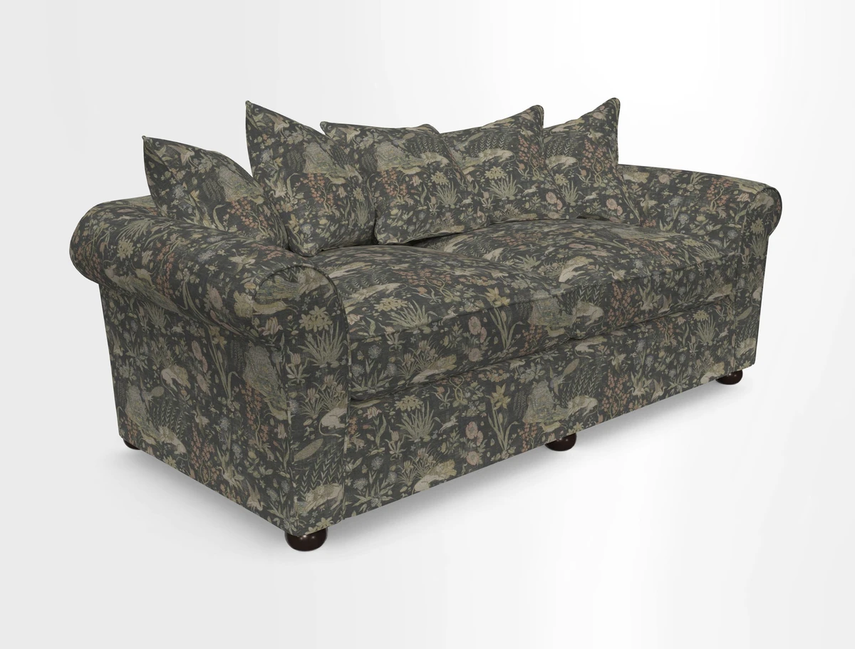 Lewes 4 Seater Sofa in Walloon Stripe Red
