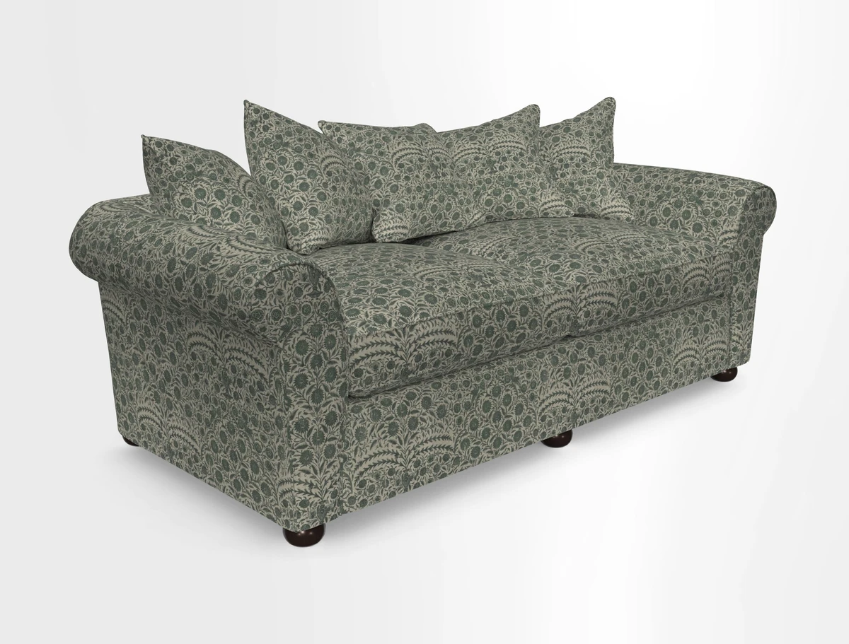 Lewes 4 Seater Sofa in Walloon Stripe Red