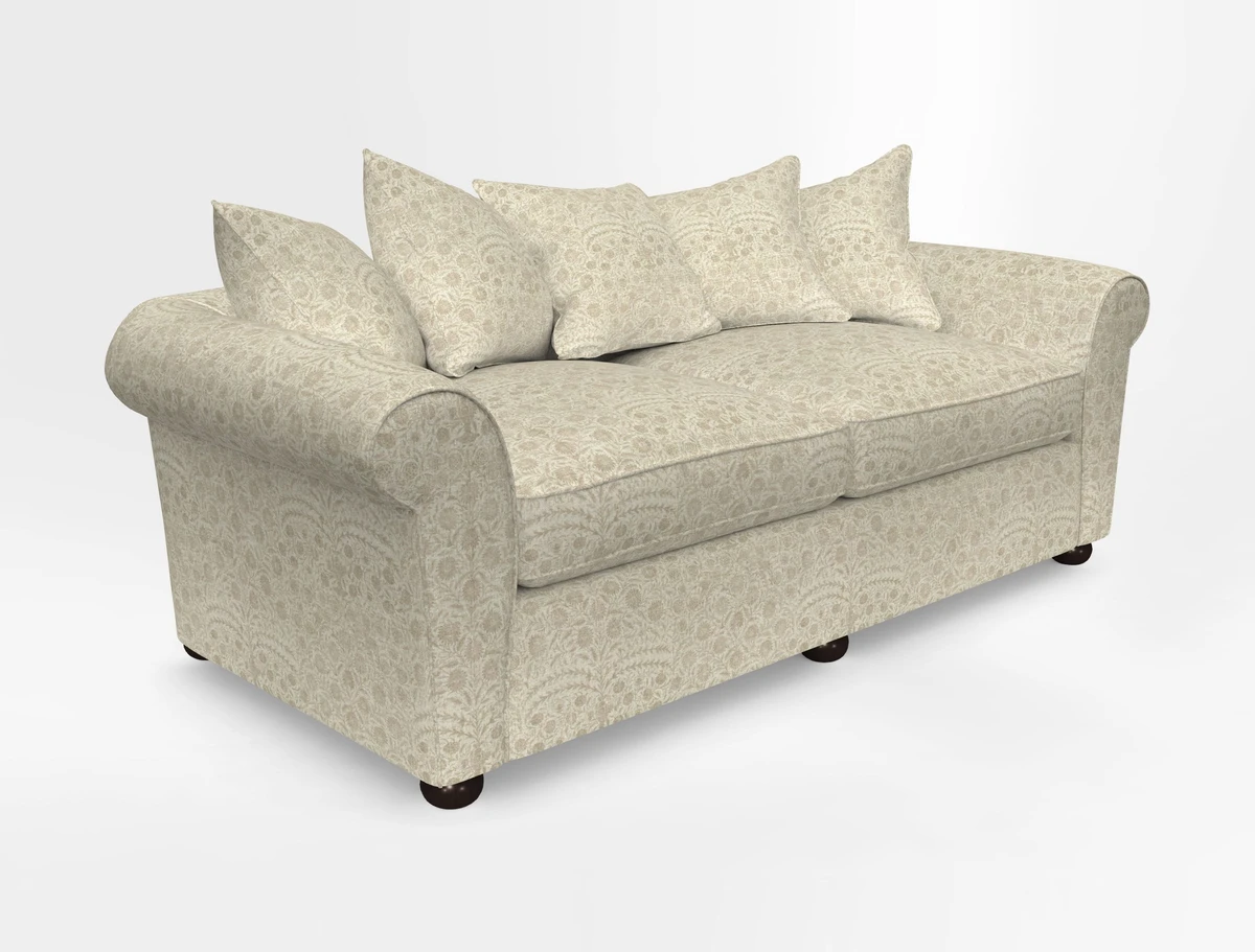 Lewes 4 Seater Sofa in Walloon Stripe Red