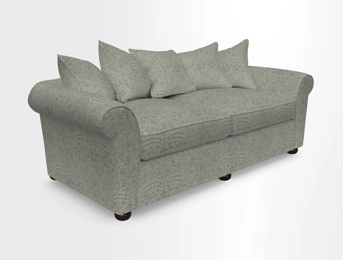 Lewes 4 Seater Sofa in Walloon Stripe Red