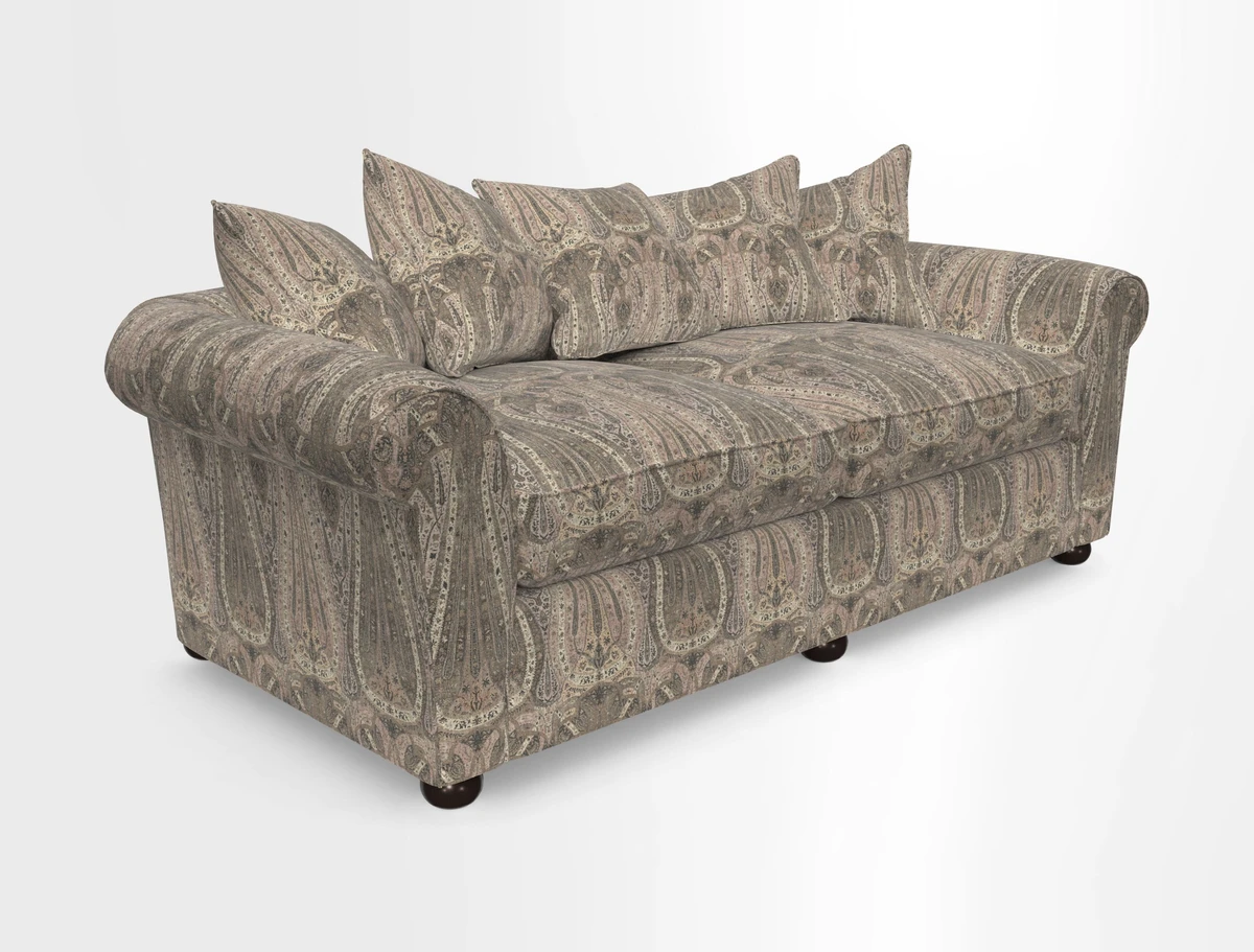 Lewes 4 Seater Sofa in Walloon Stripe Red