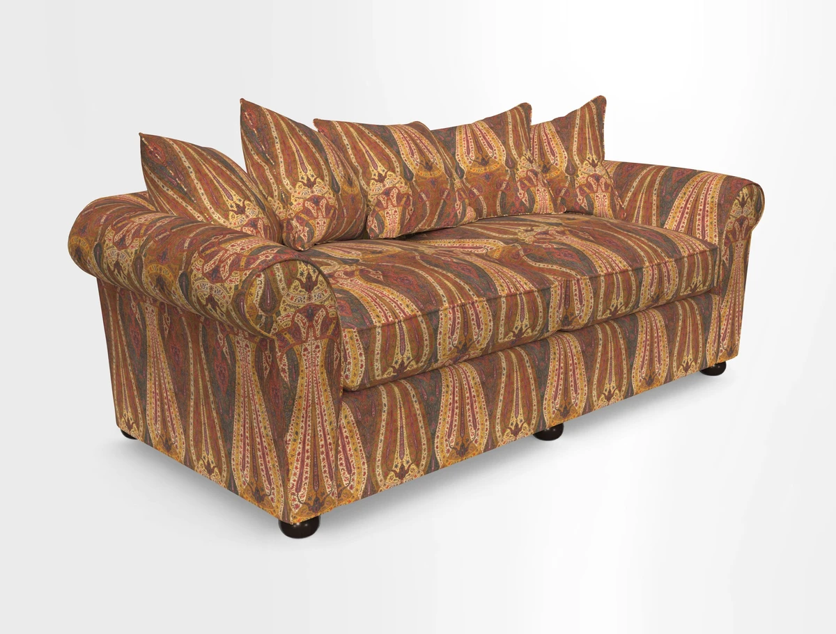 Lewes 4 Seater Sofa in Walloon Stripe Red