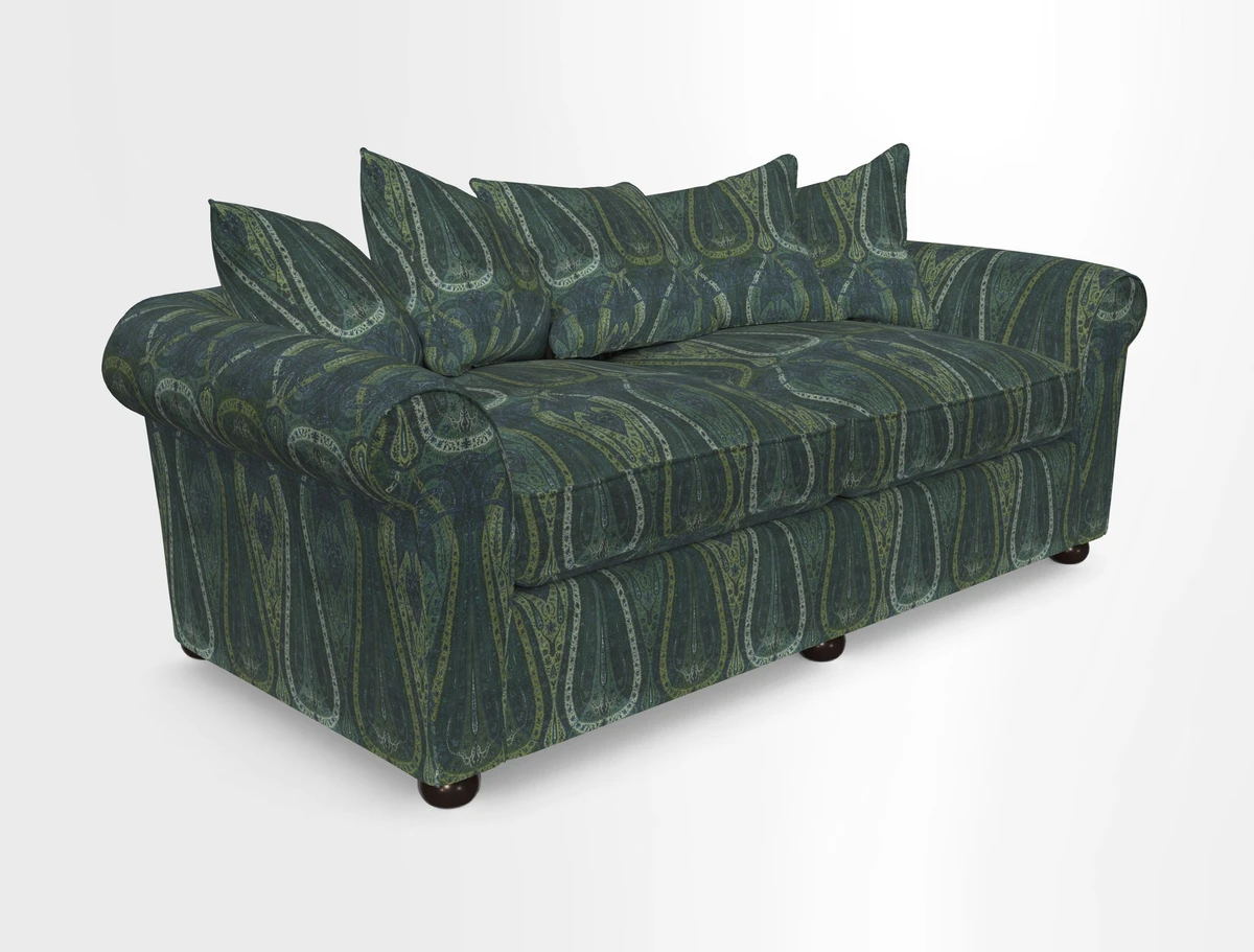 Lewes 4 Seater Sofa in Walloon Stripe Red