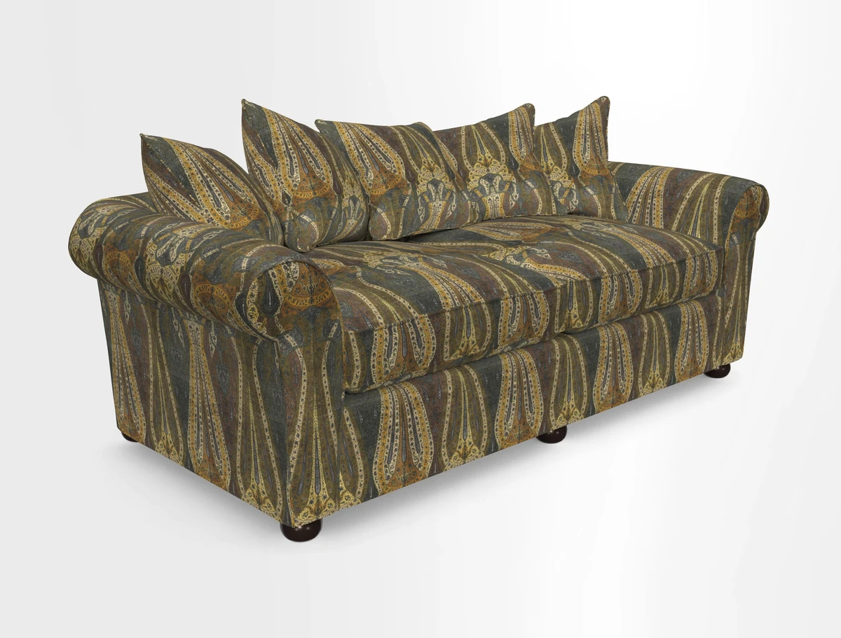 Lewes 4 Seater Sofa in Walloon Stripe Red