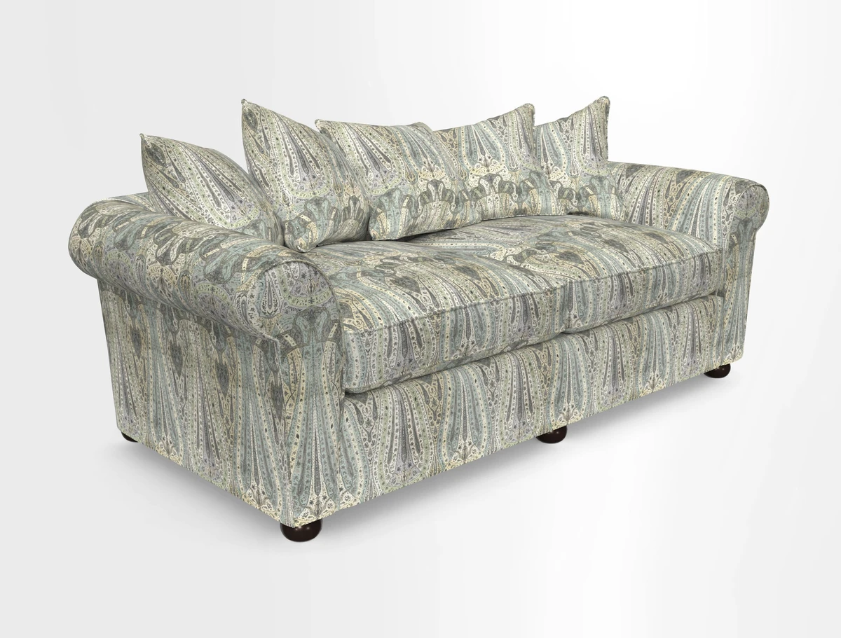 Lewes 4 Seater Sofa in Walloon Stripe Red
