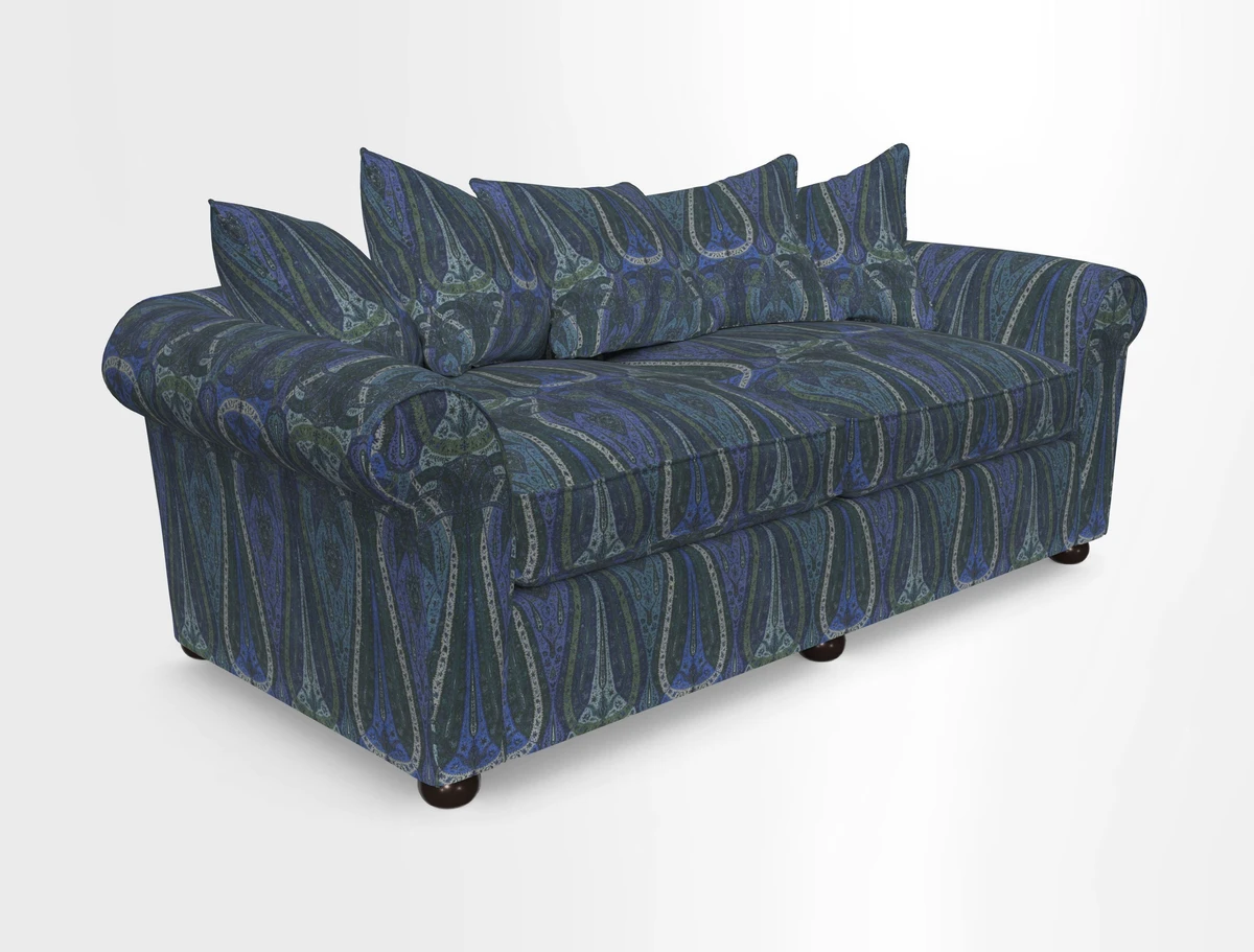 Lewes 4 Seater Sofa in Walloon Stripe Red