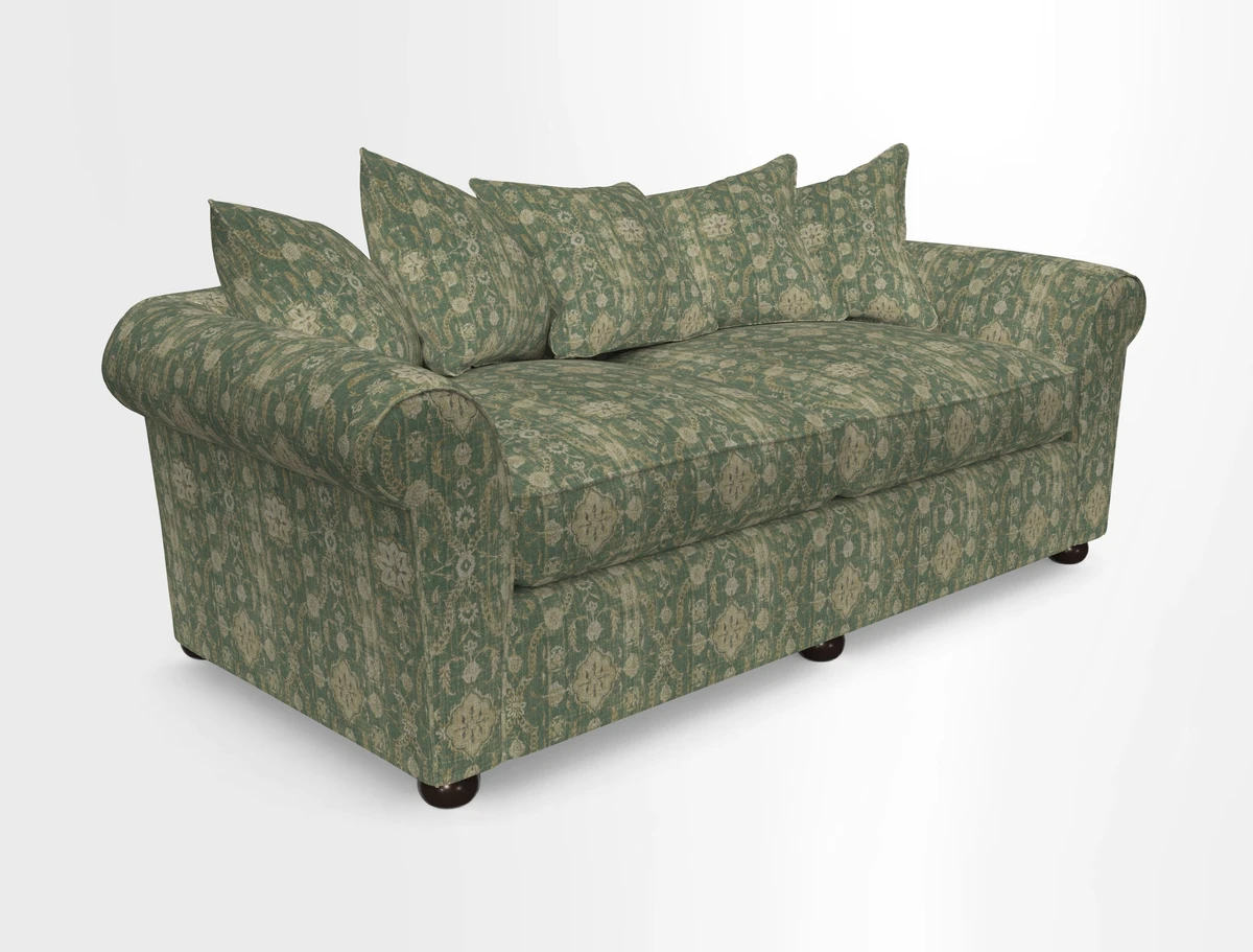 Lewes 4 Seater Sofa in Walloon Stripe Red