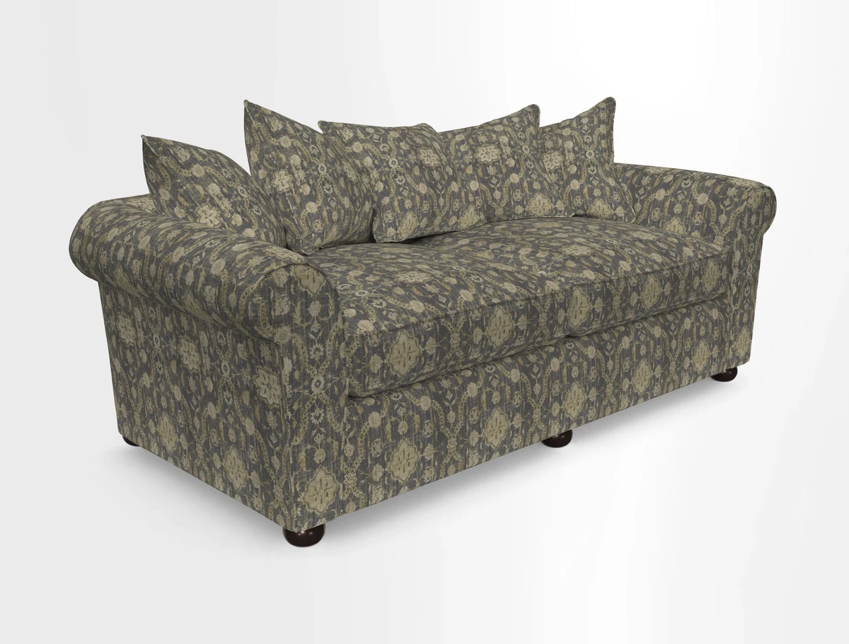 Lewes 4 Seater Sofa in Walloon Stripe Red