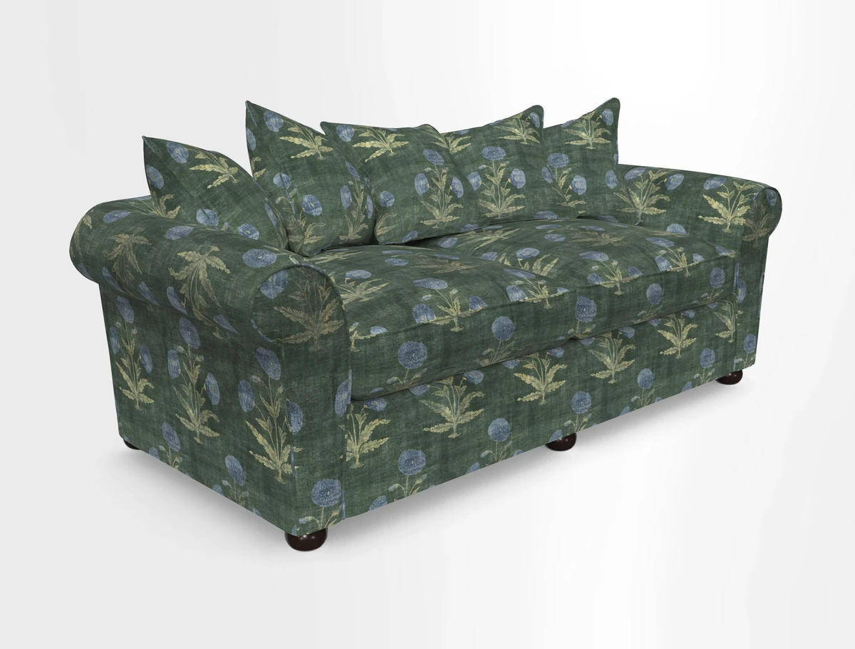 Lewes 4 Seater Sofa in Walloon Stripe Red