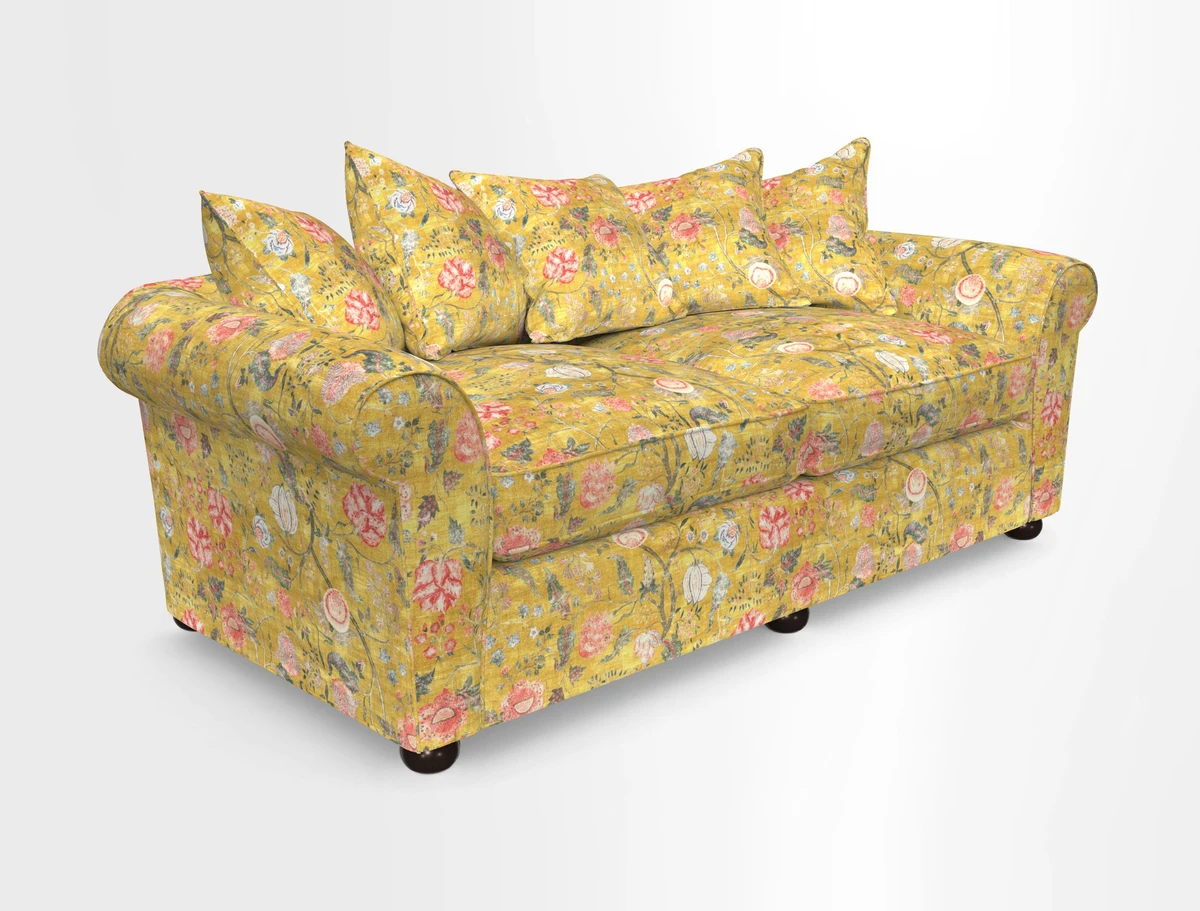 Lewes 4 Seater Sofa in Walloon Stripe Red