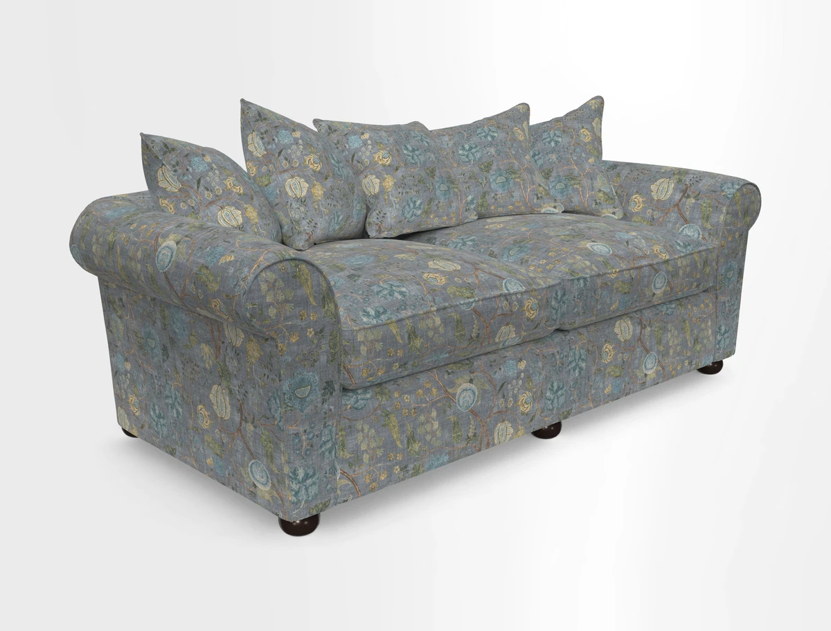 Lewes 4 Seater Sofa in Walloon Stripe Red