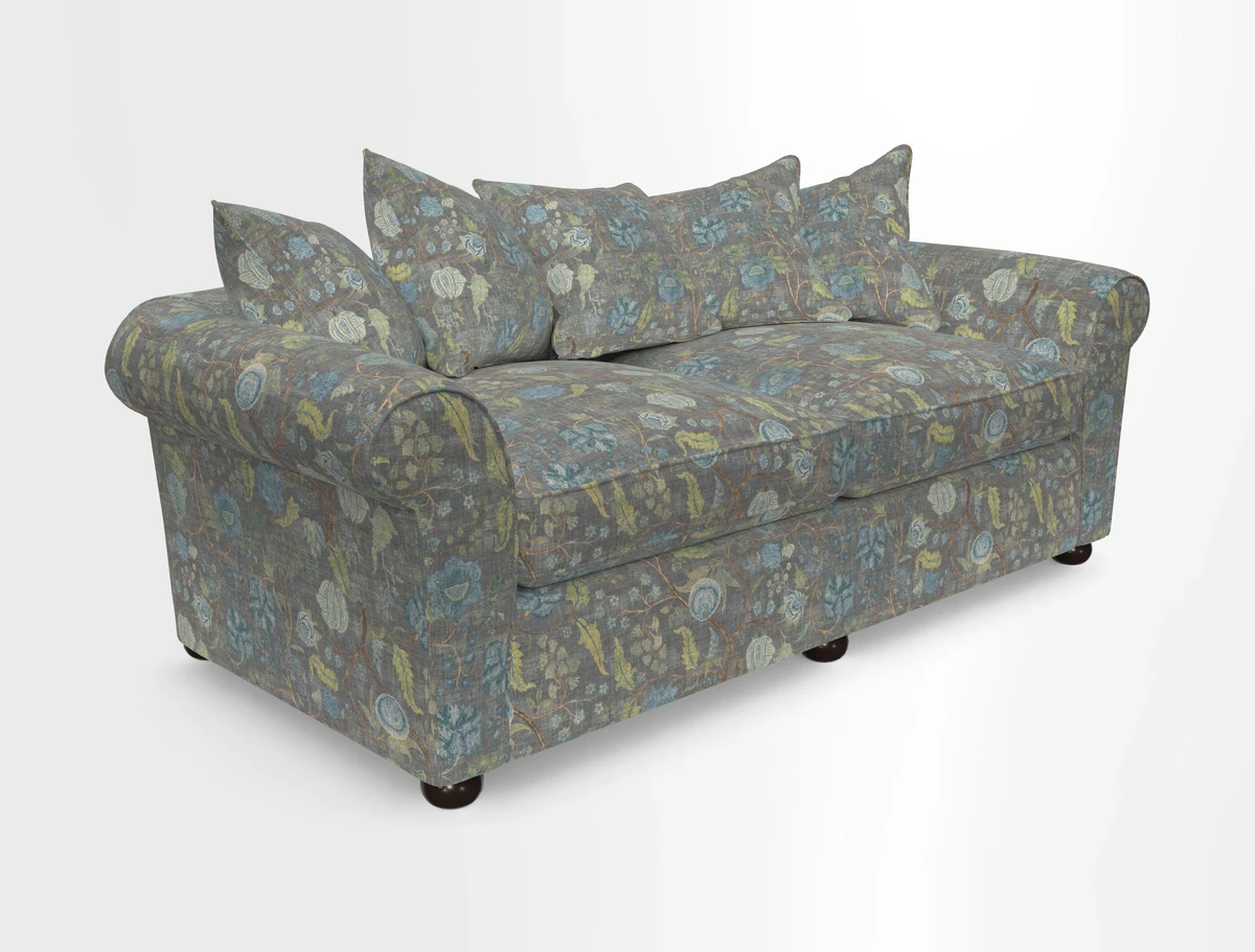 Lewes 4 Seater Sofa in Walloon Stripe Red