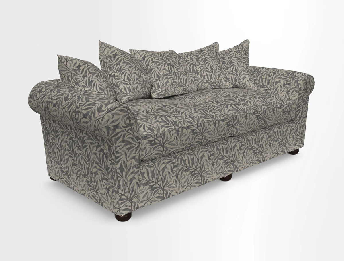 Lewes 4 Seater Sofa in Walloon Stripe Red