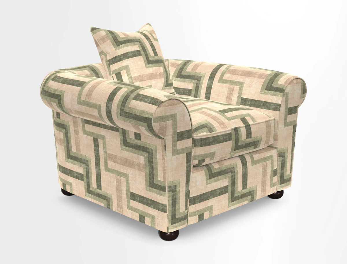 Lewes Chair in Two Tone Plain Biscuit