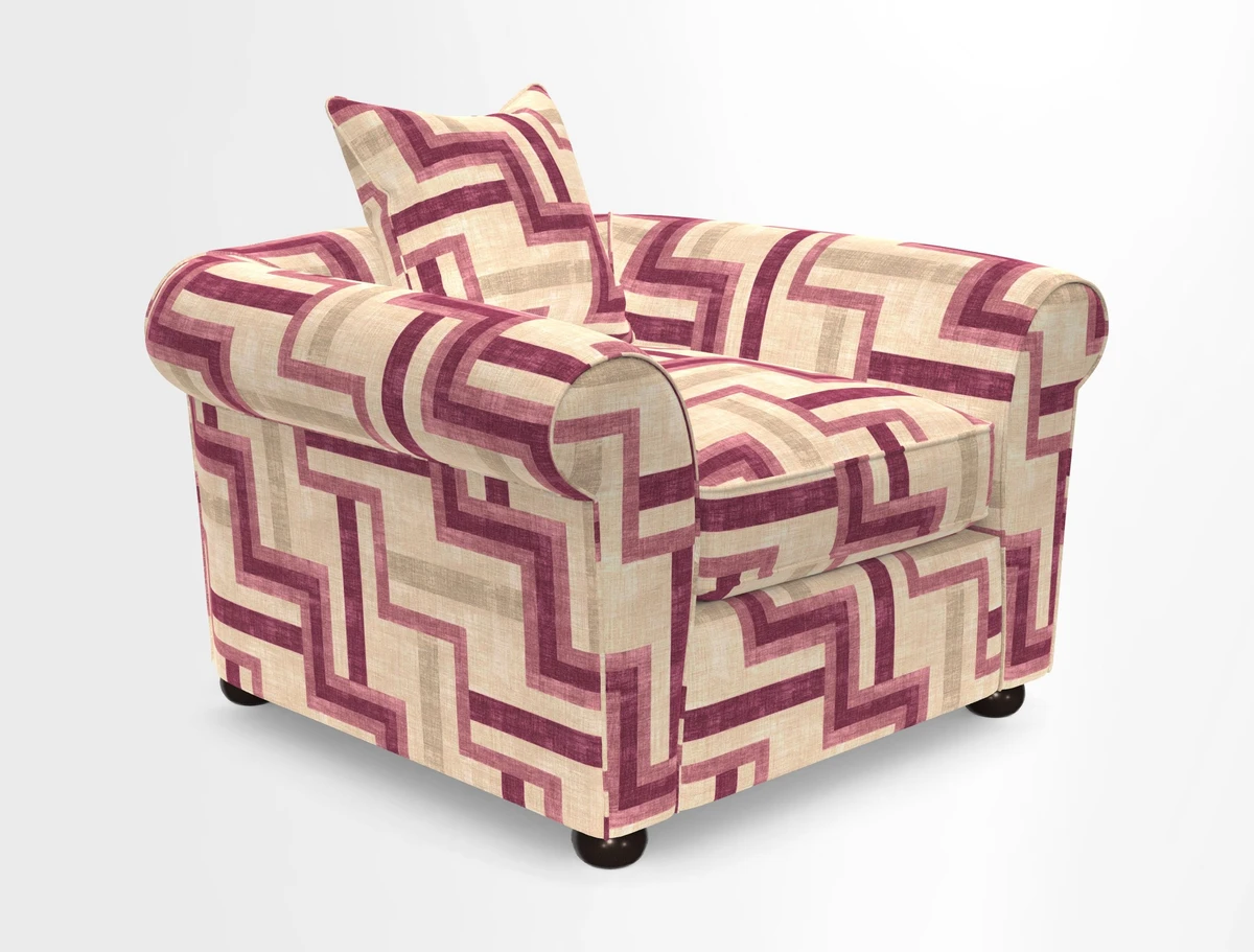 Lewes Chair in Two Tone Plain Biscuit