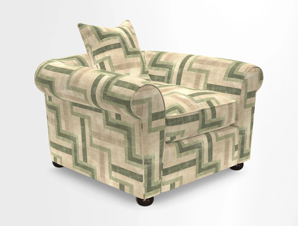 Lewes Chair in Two Tone Plain Biscuit
