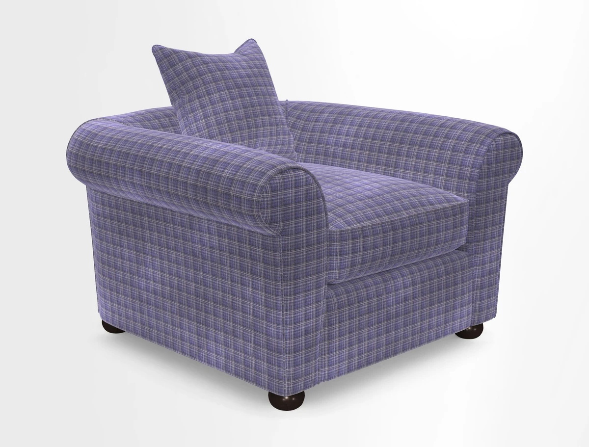 Lewes Chair in Two Tone Plain Biscuit