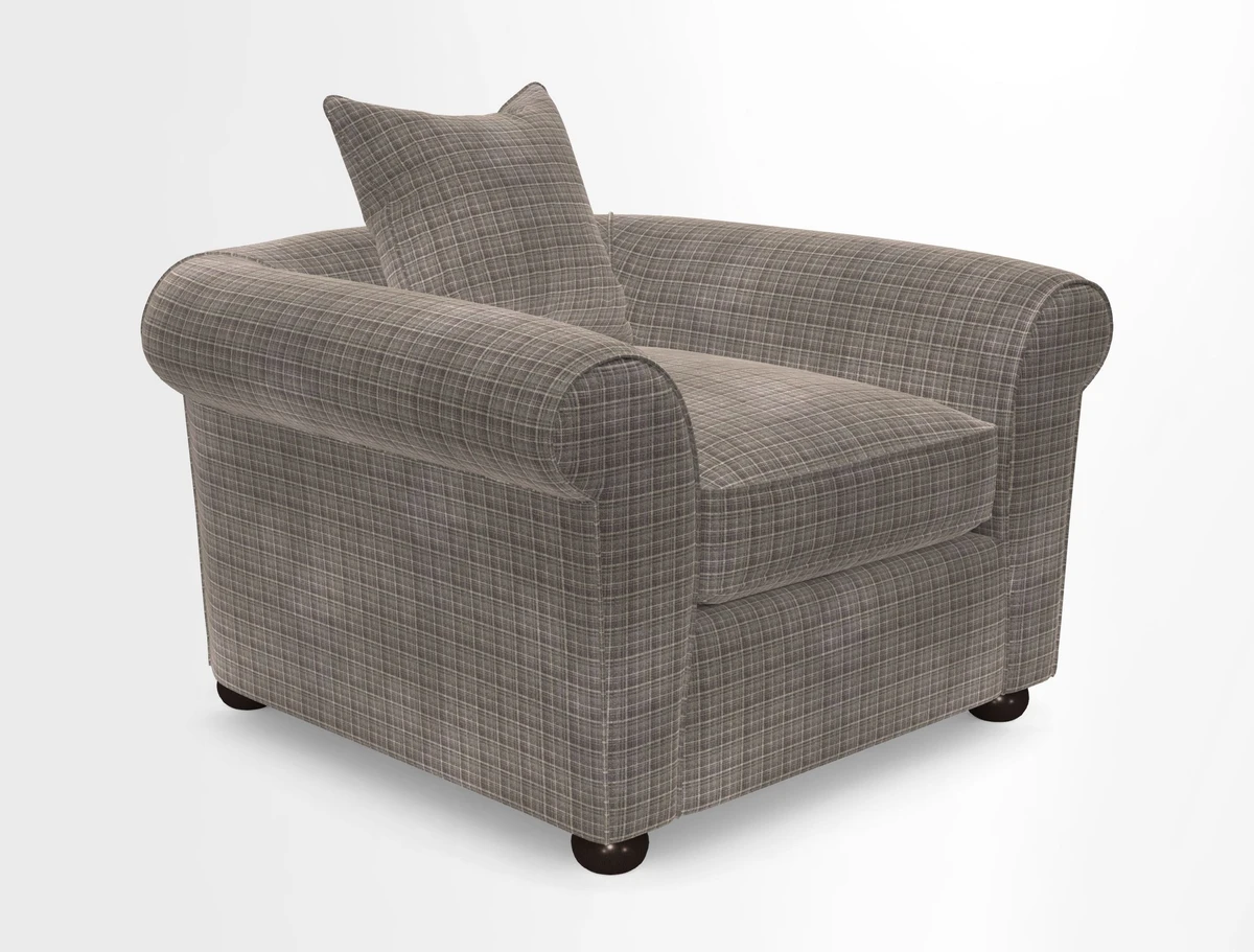 Lewes Chair in Two Tone Plain Biscuit