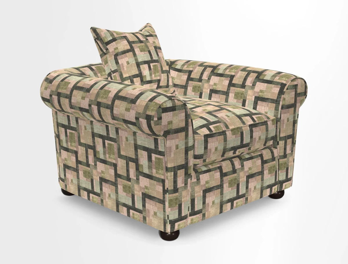 Lewes Chair in Two Tone Plain Biscuit