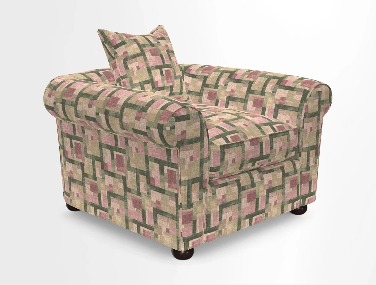 Lewes Chair in Two Tone Plain Biscuit