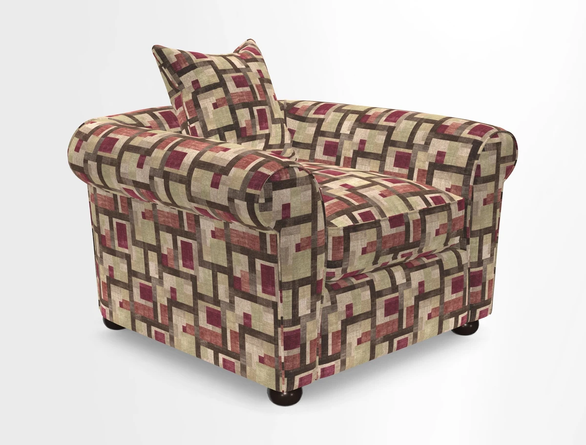 Lewes Chair in Two Tone Plain Biscuit