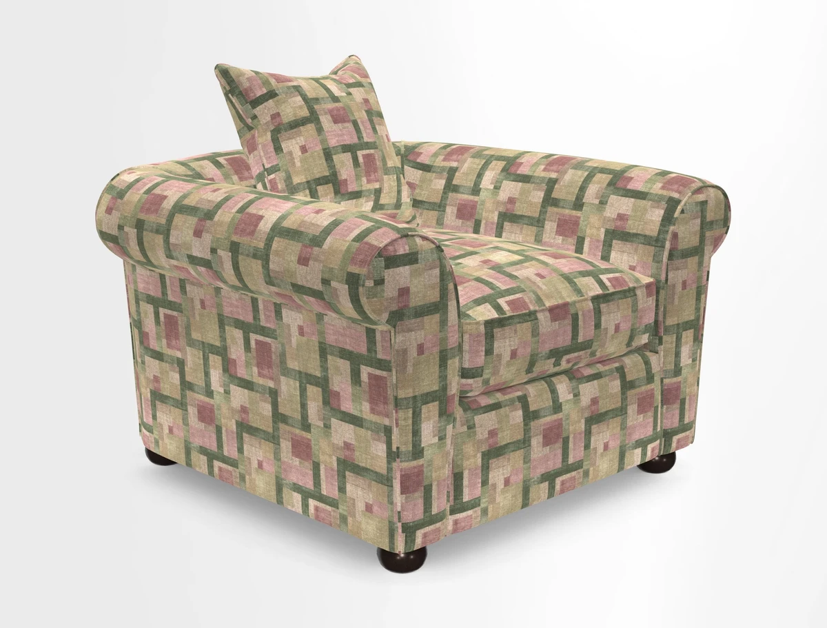 Lewes Chair in Two Tone Plain Biscuit