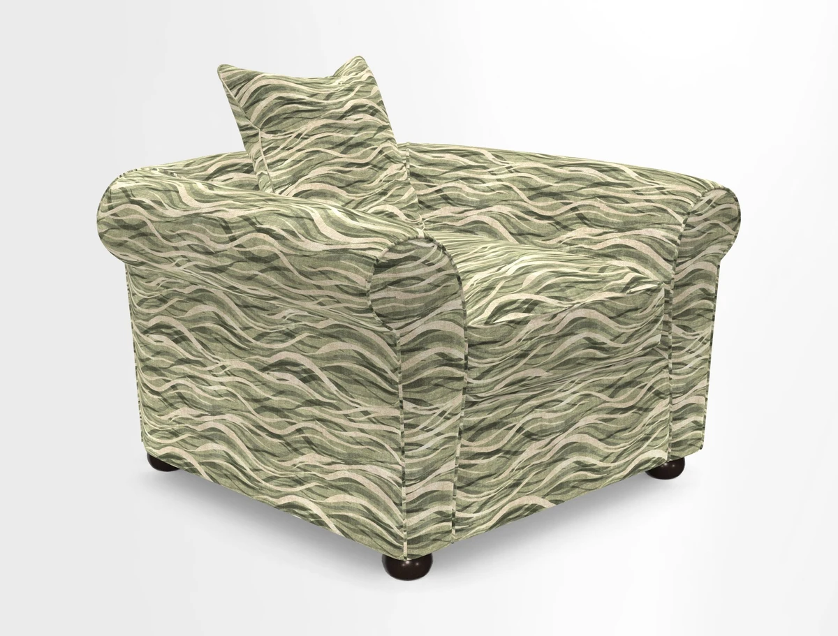 Lewes Chair in Two Tone Plain Biscuit