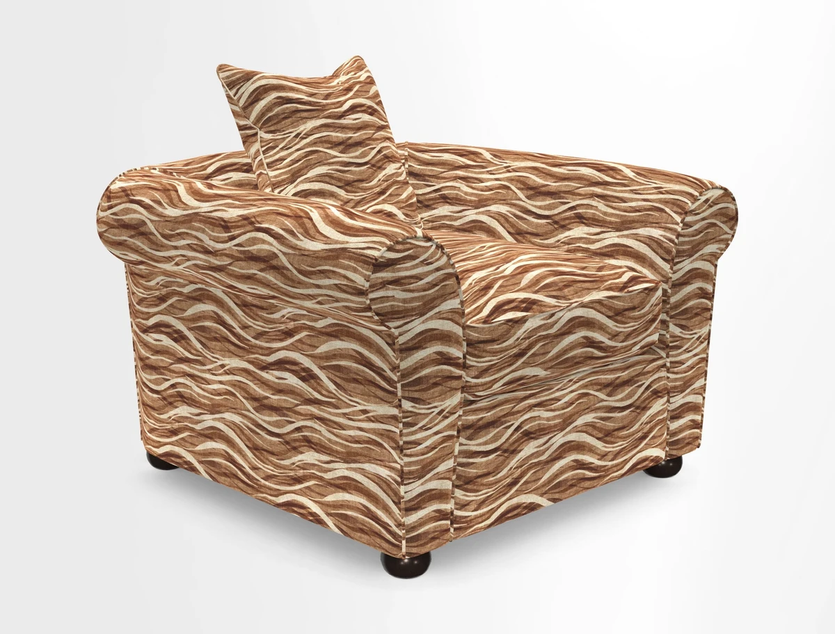 Lewes Chair in Two Tone Plain Biscuit