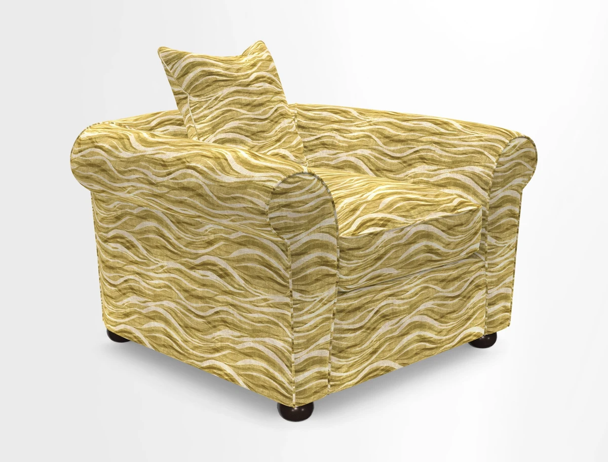Lewes Chair in Two Tone Plain Biscuit