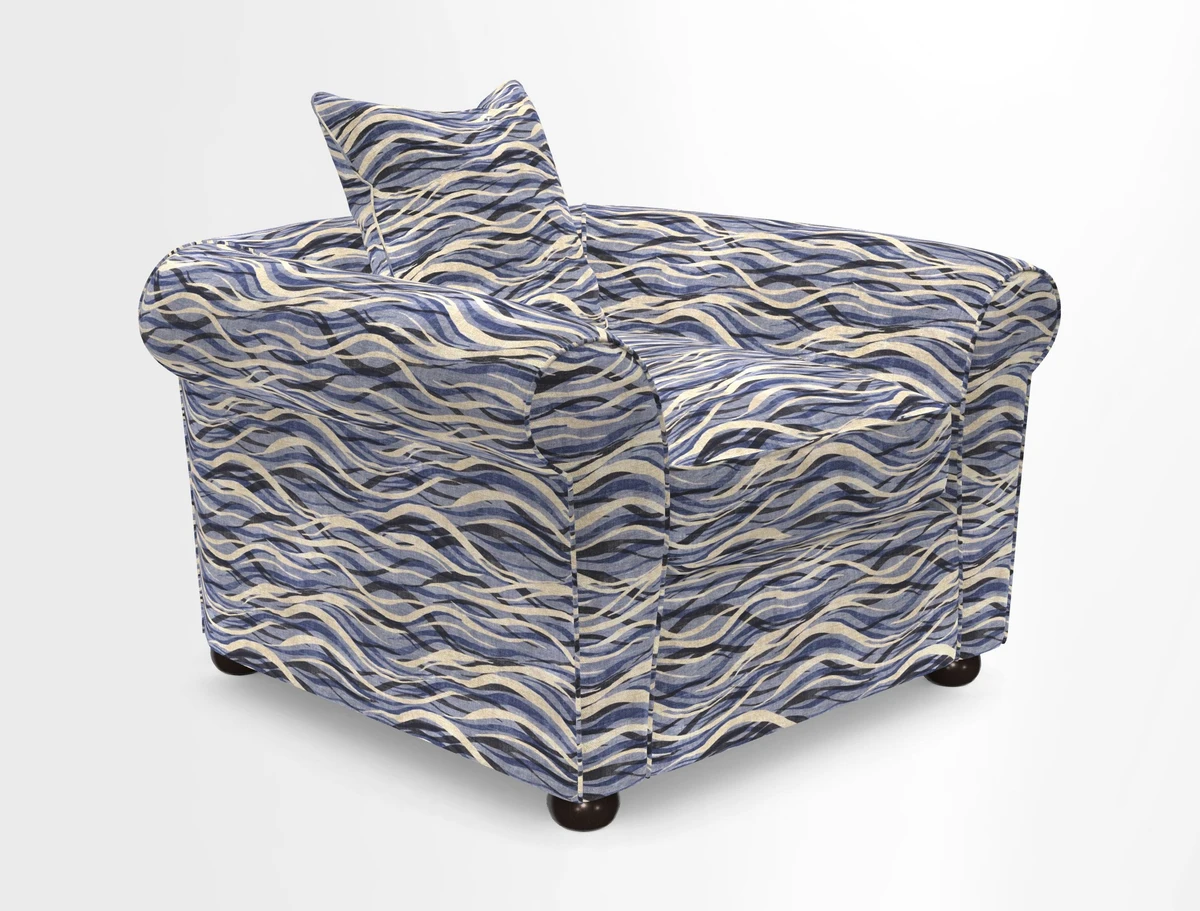 Lewes Chair in Two Tone Plain Biscuit