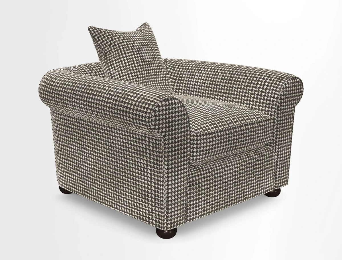 Lewes Chair in Two Tone Plain Biscuit