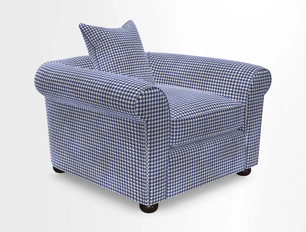 Lewes Chair in Two Tone Plain Biscuit