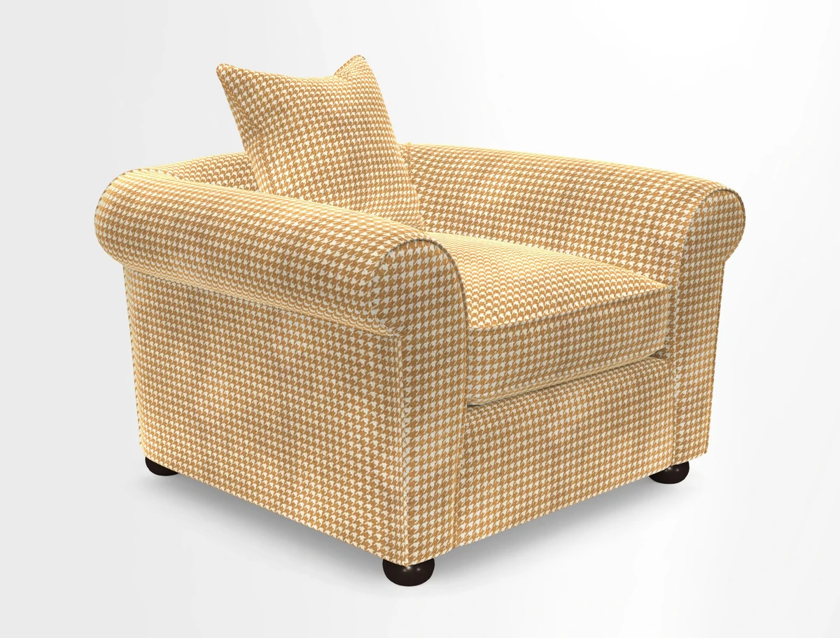 Lewes Chair in Two Tone Plain Biscuit